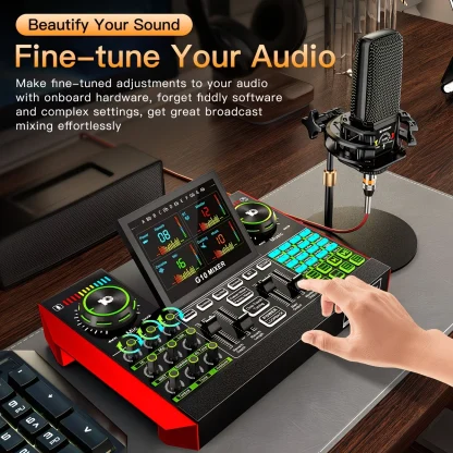 Tenlamp G10 PKPRO- Audio Interface Mixer Sound Card - Image 2