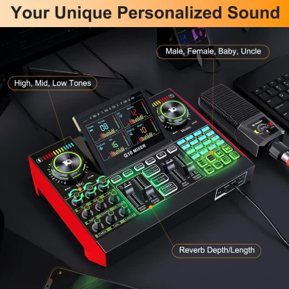 Tenlamp G10 PKPRO- Audio Interface Mixer Sound Card - Image 6